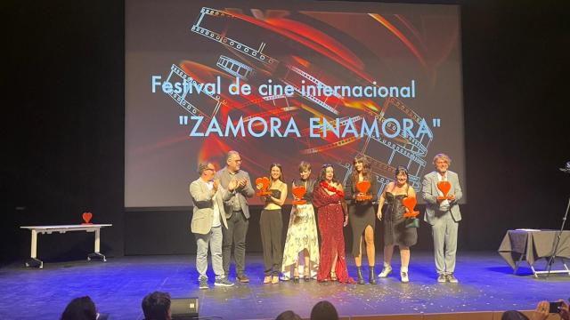 Archivo. Entrega de premios en la I edición del Festival de Cine de Comedia Zamora Enamora.