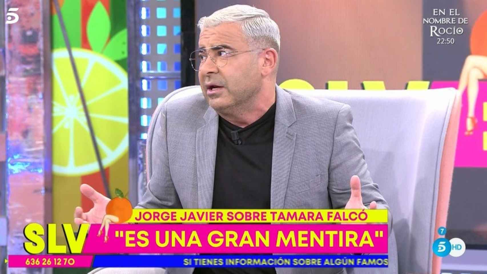 Jorge Javier Vázquez estalla en 'Sálvame' contra Tamara Falcó.