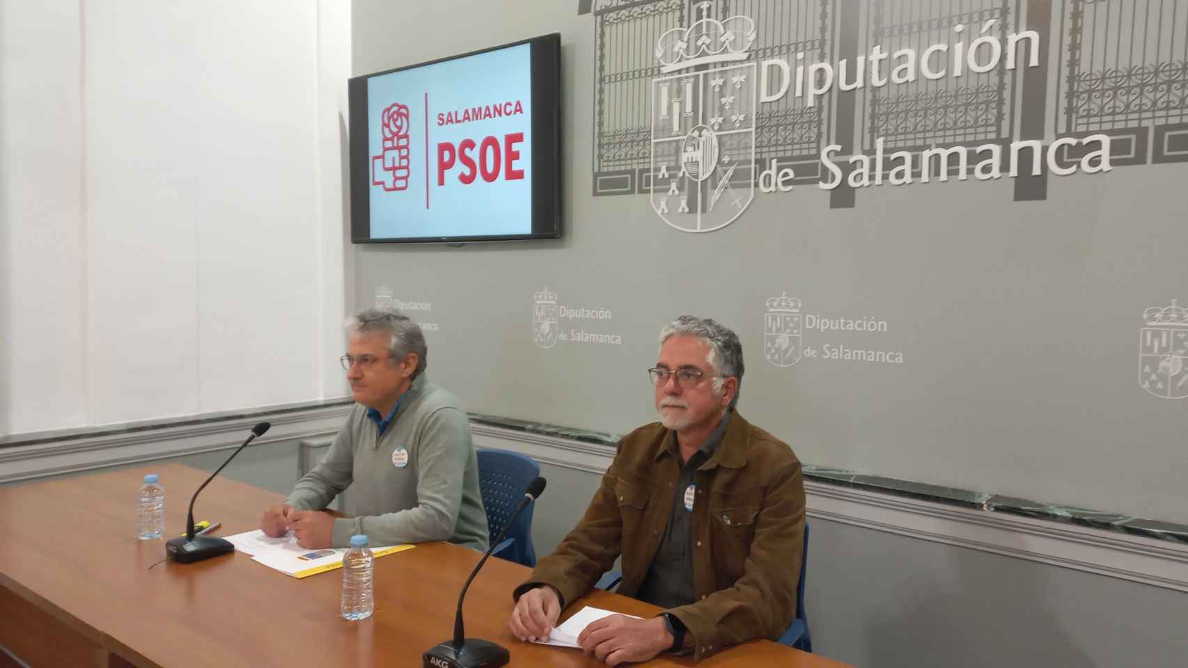 Los diputados socialistas Fernando Rubio y Manuel Ambrosio Sánchez