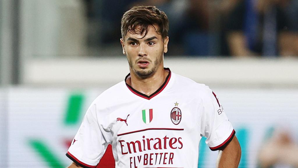 Brahim Díaz, en un partido del AC Milan de la temporada 2022/2023