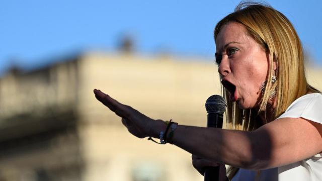 Giorgia Meloni, líder del partido de extrema derecha Hermanos de Italia.