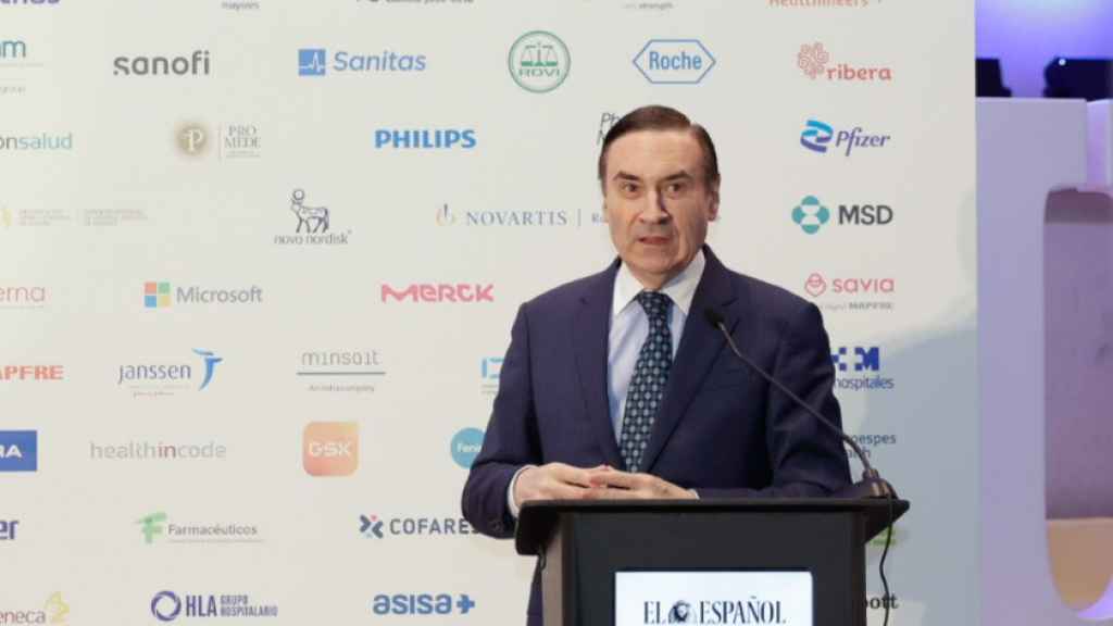 Pedro J. Ramírez,  director y presidente ejecutivo de EL ESPAÑOL, durante la inauguración del III Observatorio de la Sanidad.