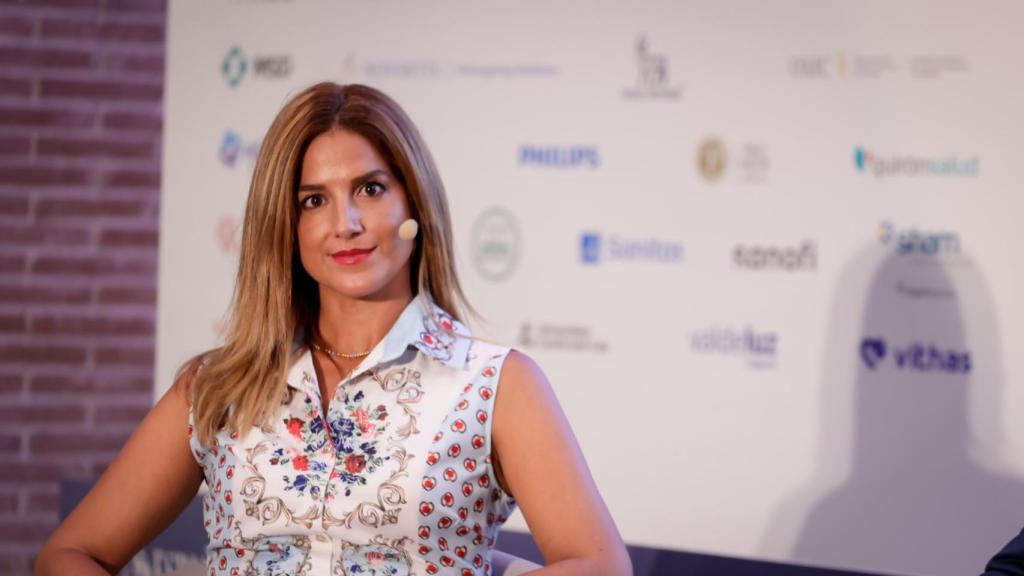 Elena Mantilla, directora general de Inspección, Ordenación y Estrategia Sanitaria de la Comunidad de Madrid, en la mesa redonda 'Nuevo papel de la farmacia en la salud pública', en la primera jornada del III Simposio del Observatorio de la Sanidad.