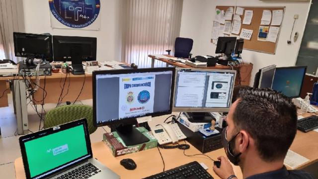 Equipo de ciberdelincuencia de la Policía Nacional en una foto de archivo.