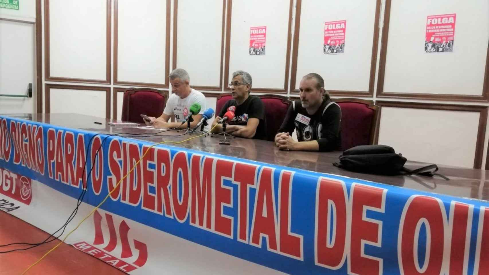 Los representantes sindicales del siderometal de Ourense se reúnen con el alcalde