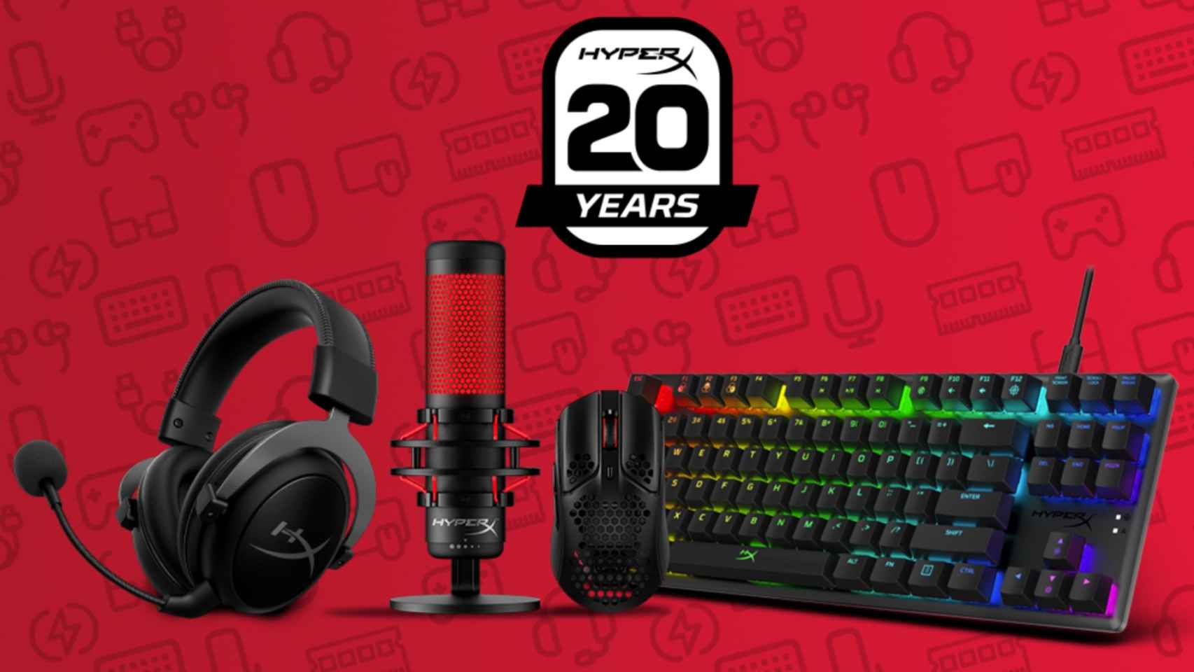 HyperX celebra su 20 aniversario con grandes ofertas en gaming