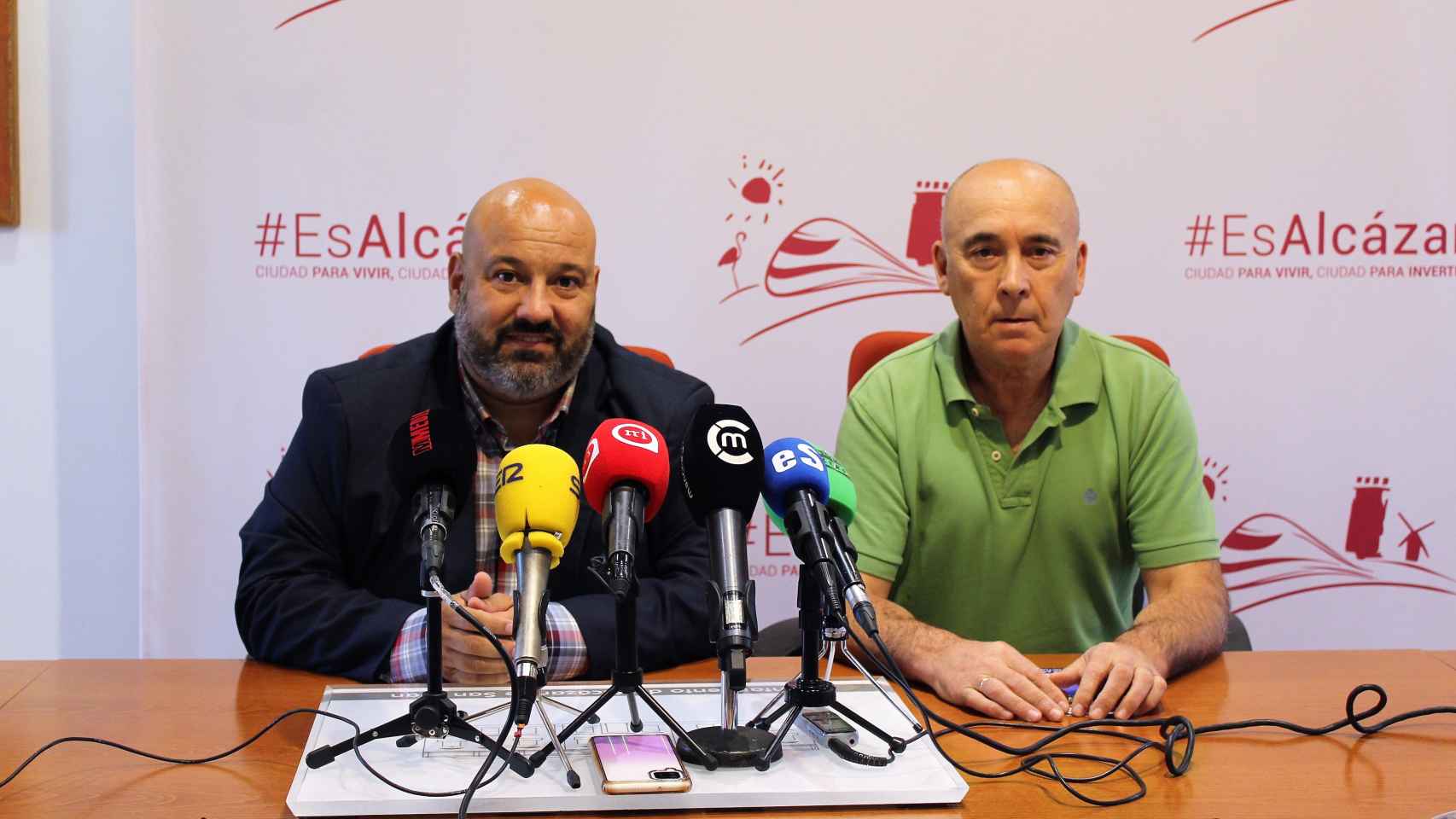 Javier Ortega y Ángel Sánchez. Foto: Ayuntamiento de Alcázar.