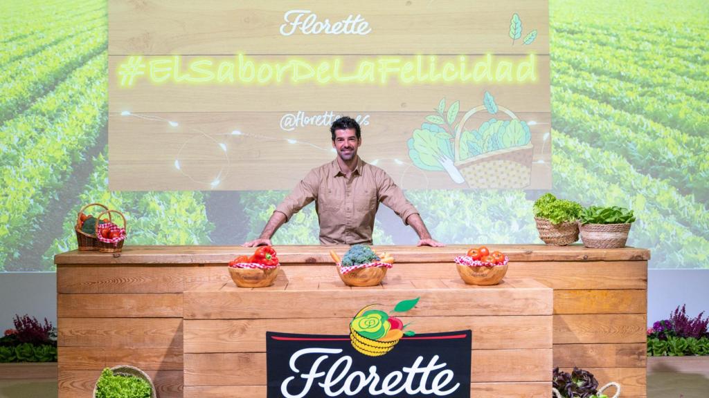 Miguel Ángel Muñoz, embajador de Florette, durante la presentación del informe 'Comer bien para ser feliz'.