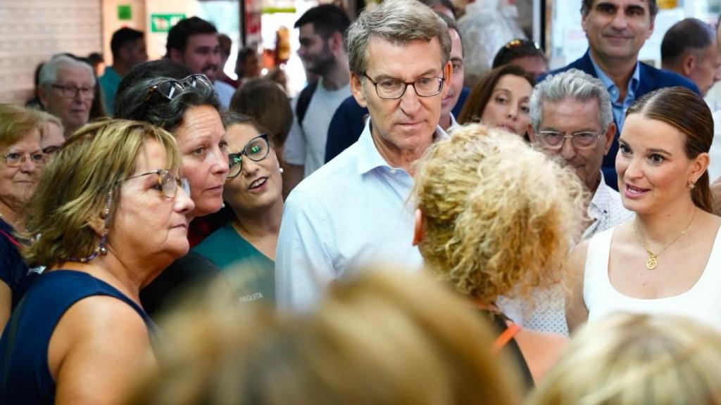 El presidente del Partido Popular, Alberto Núñez-Feijóo, este martes en Mallorca.