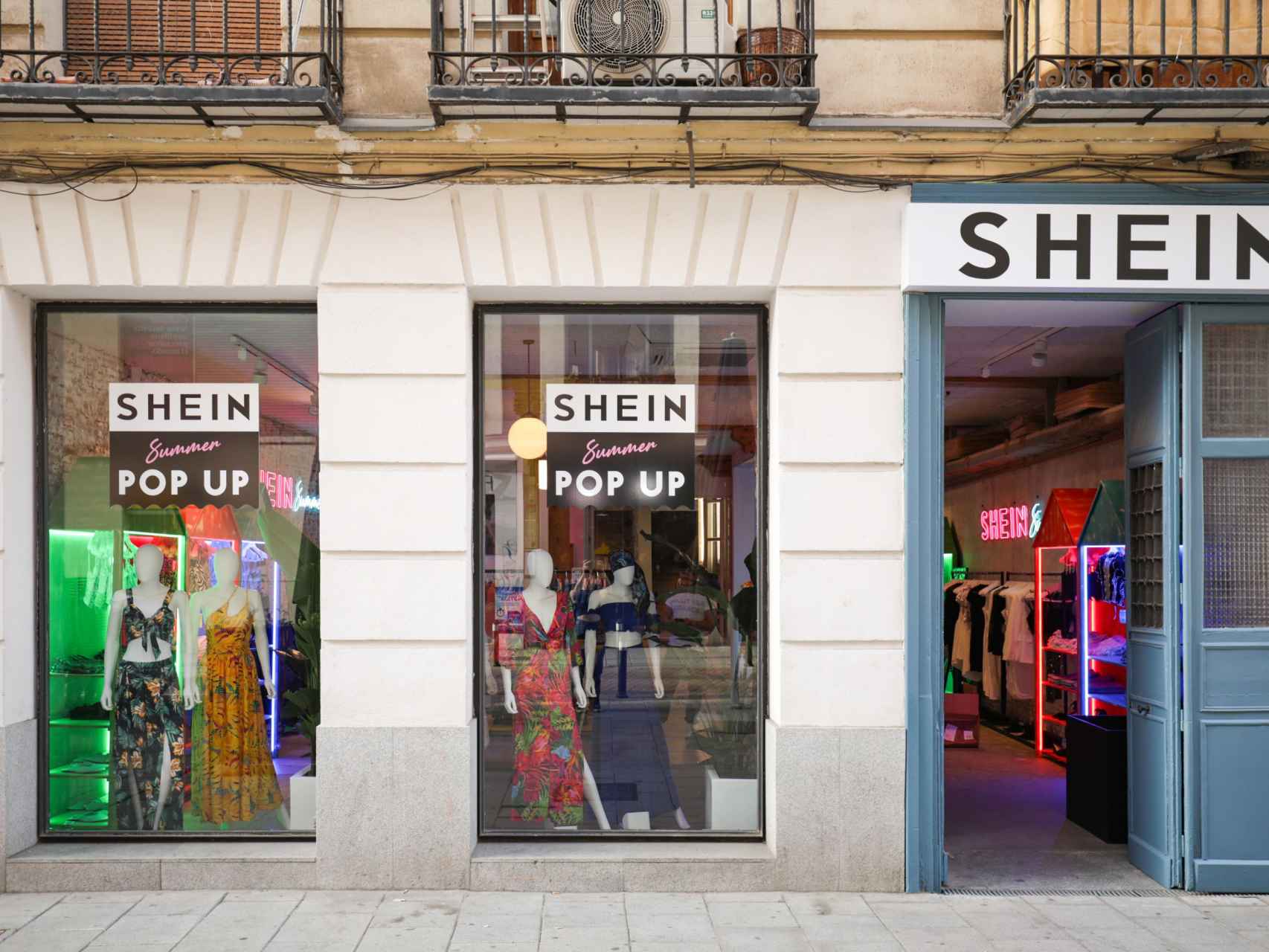 Tienda de Shein temporal en Madrid
