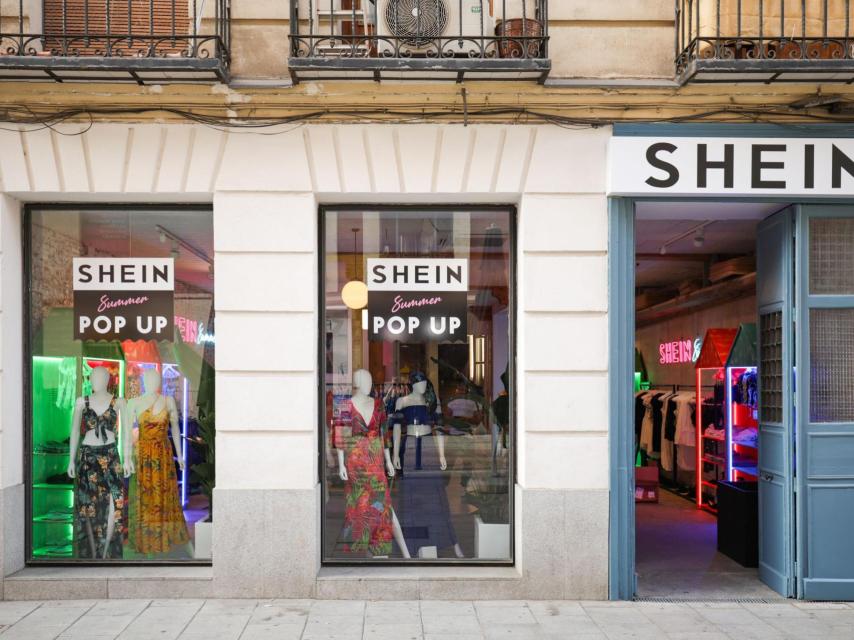 Tienda de Shein temporal en Madrid