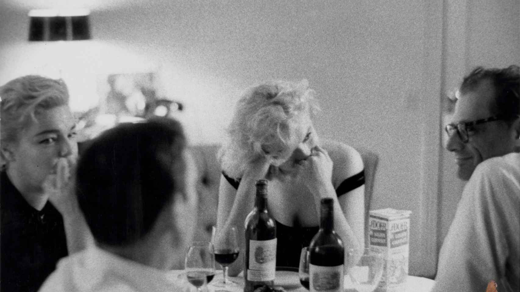 Marilyn Monroe, Arthur Miller, Simone Signoret, Yves Montand