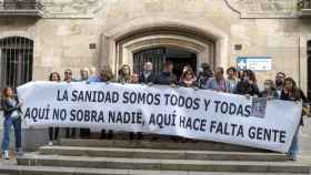 Protesta de la Junta de Personal del CAUSA ante la Gerencia del Sacyl en Salamanca