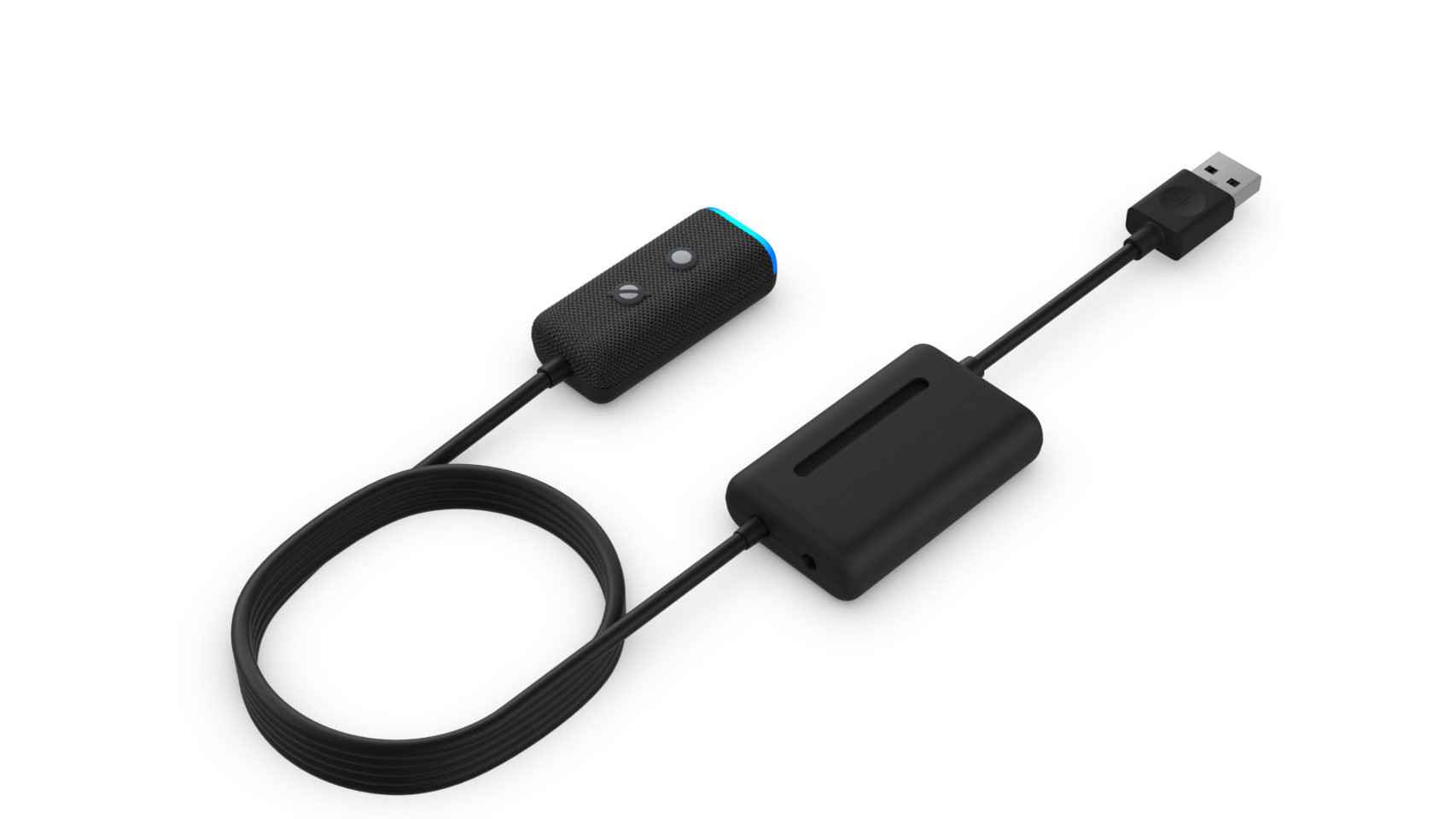 El Amazon Echo Auto se conecta por USB a nuestro coche