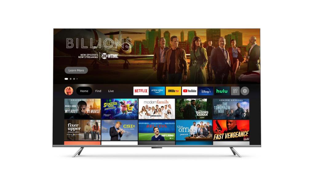 El televisor Amazon Fire TV Omni QLED.