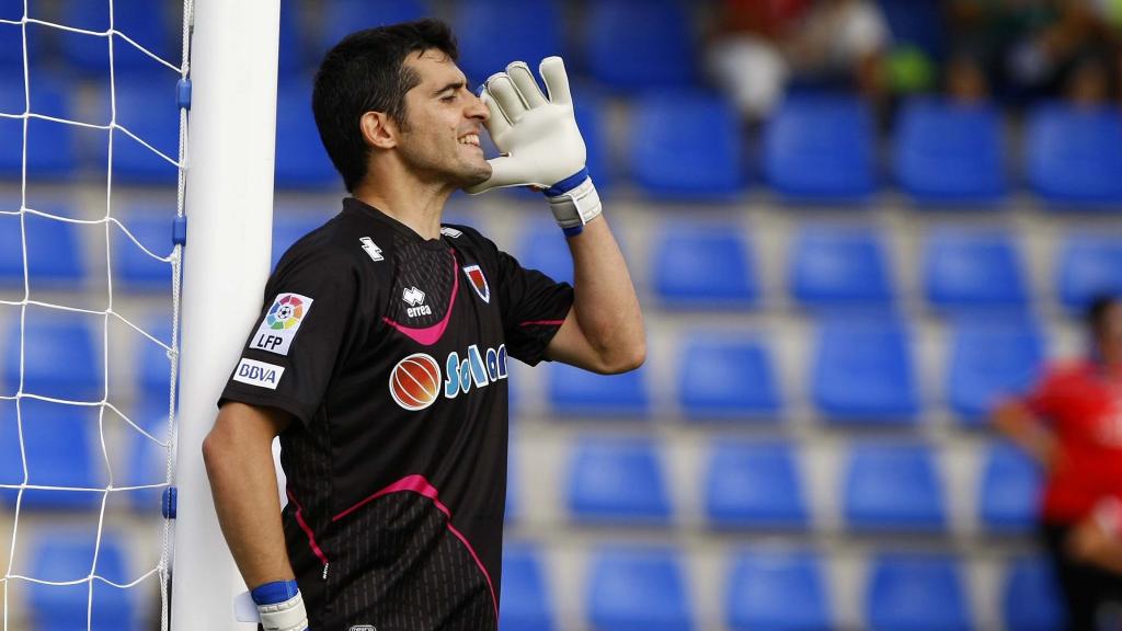 Edu Navarro, en su etapa en el Numancia.