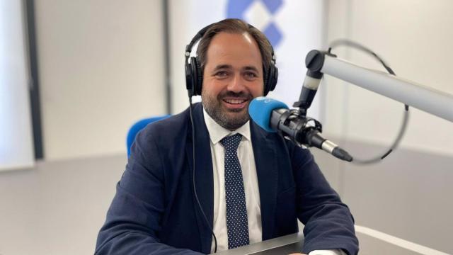 Paco Núñez, este viernes en los estudios de la Cope en Toledo.