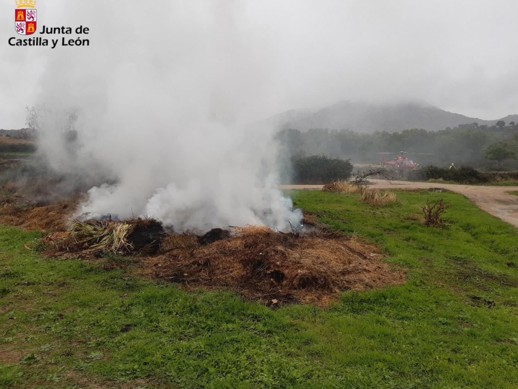 Imagen de archivo de un incendio en Castilla y León.