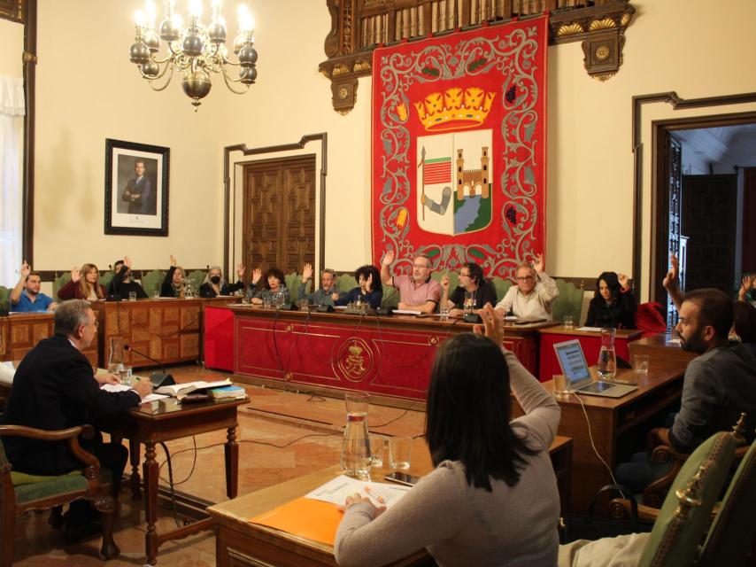 El Ayuntamiento de Zamora, durante el pleno de este viernes.