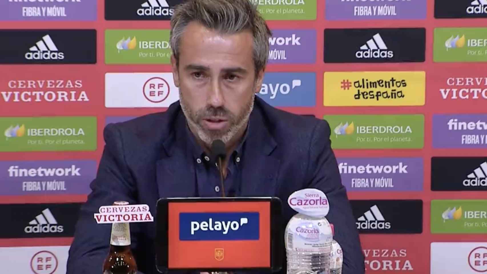 Jorge Vilda, en la rueda de prensa tras la convocatoria de la Selección de España de fútbol femenino