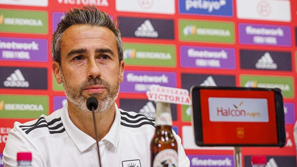 Jorge Vilda, en la rueda de prensa tras la convocatoria de la Selección de España de fútbol femenino