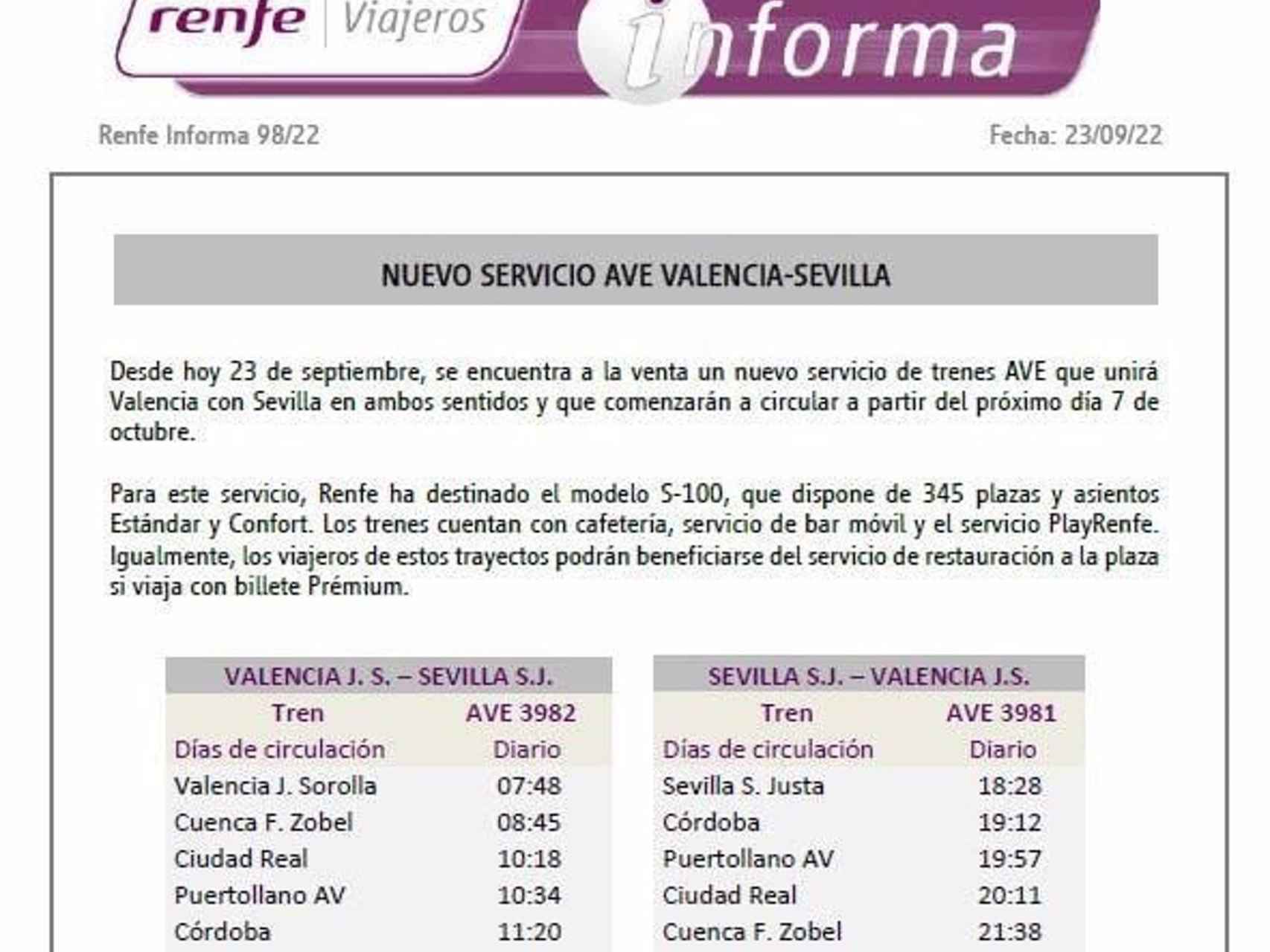 Cuenca, en Marcha! pide que Ciudad Real no quede fuera del AVE Valencia-Sevilla, trayecto muy usado por los conquenses