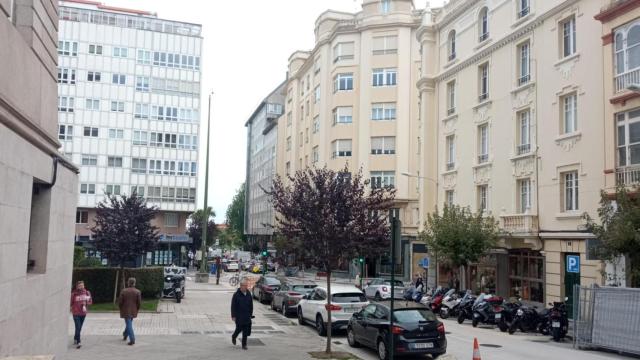 Inmediaciones de la Plaza de Galicia de A Coruña.