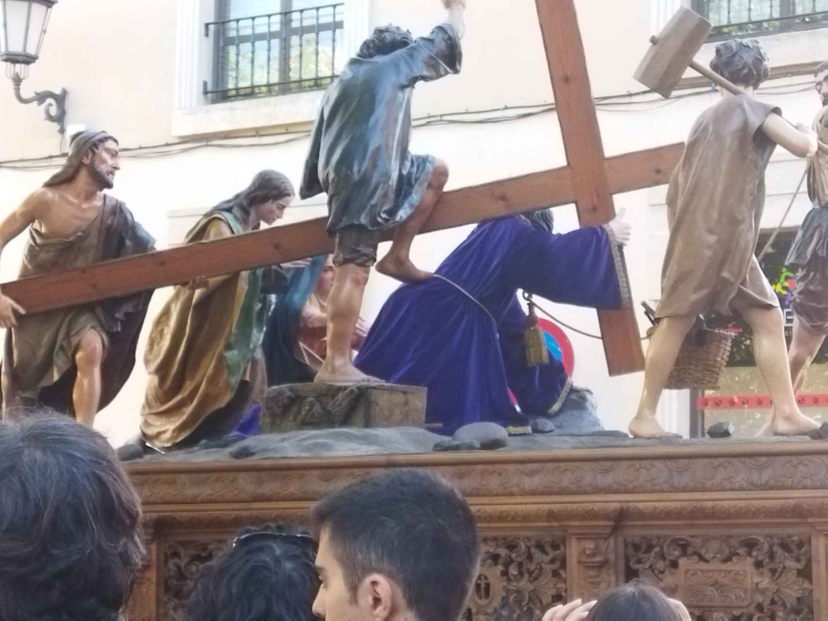 Traslado de los pasos procesionales por las calles de Zamora