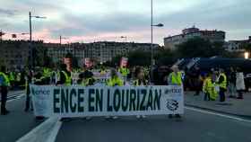 Manifestación de los trabajadores de Ence en Pontevedra el 30 de septiembre.