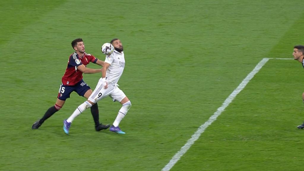 Penalti sobre Karim Benzema