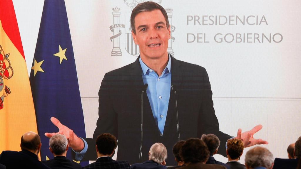 El presidente del Gobierno, Pedro Sánchez, en La Toja.