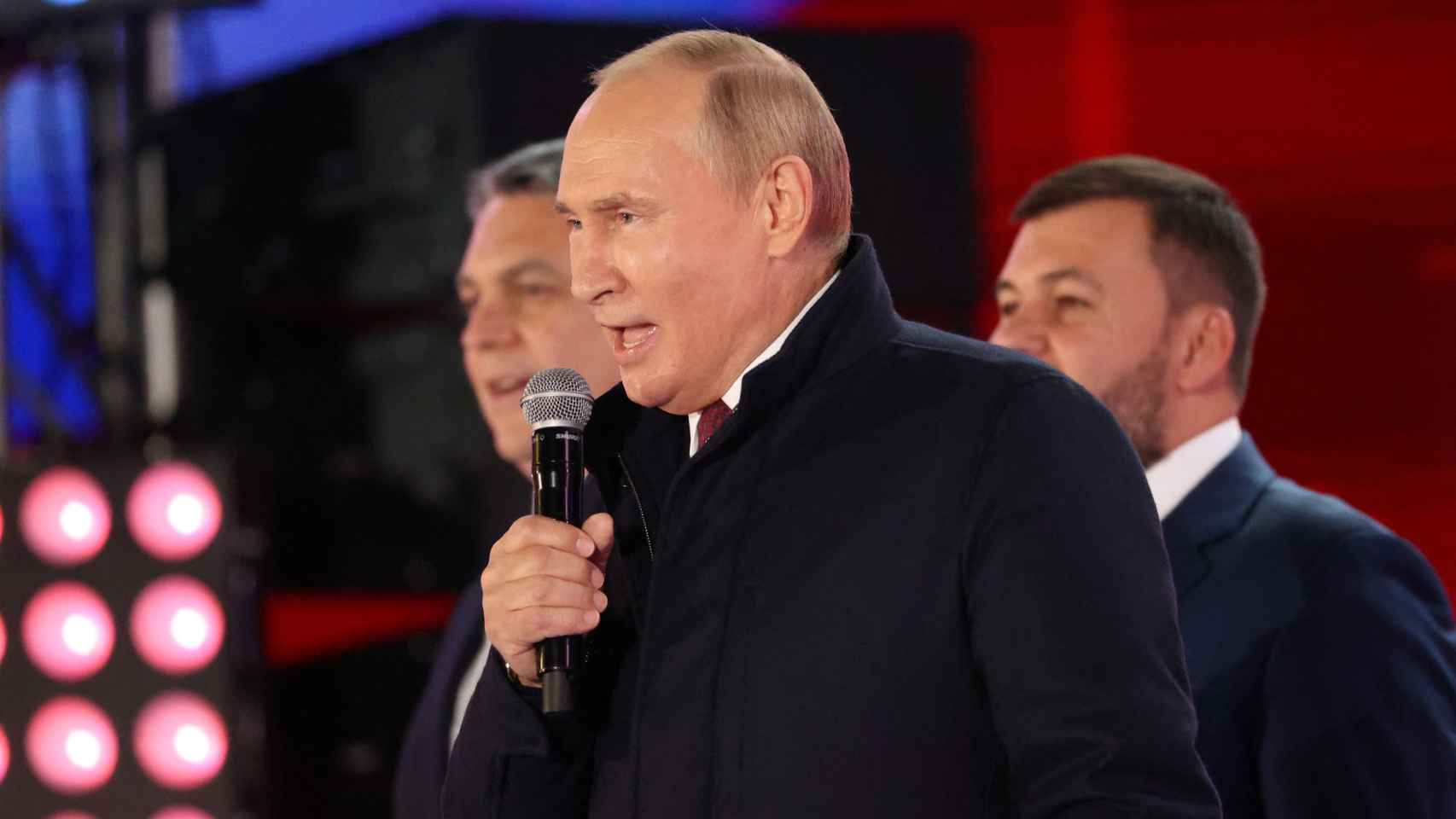 El presidente de Rusia, Vladímir Putin, en un discurso en Moscú el pasado viernes.