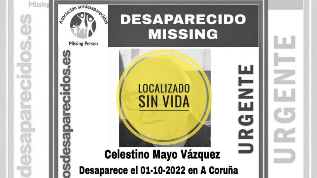 Encuentran sin vida a un hombre de 86 años que había desaparecido este sábado en A Coruña