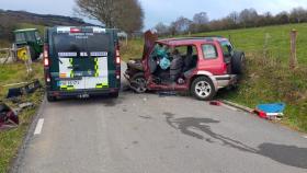 Imagen de archivo de un accidente de tráfico en Galicia.