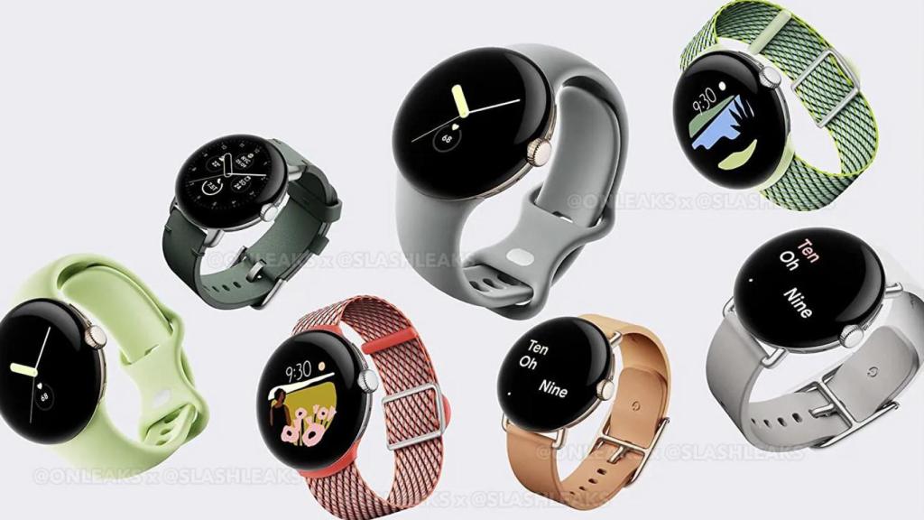 Google Pixel Watch con varias correas