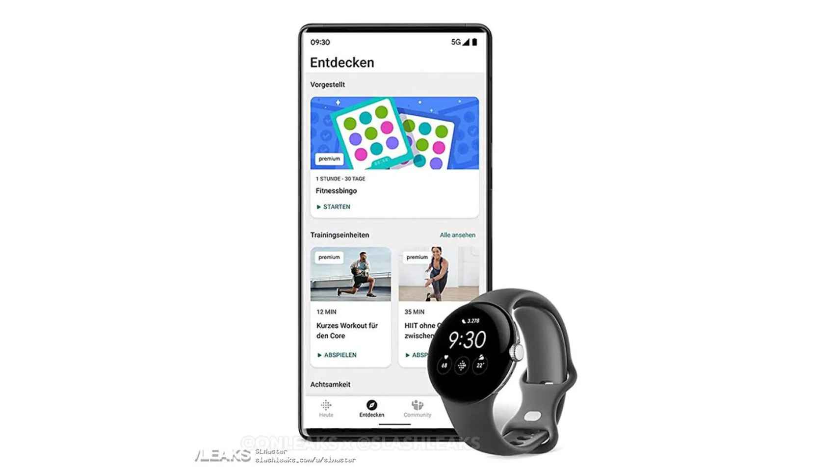Google Pixel Watch con app en Android