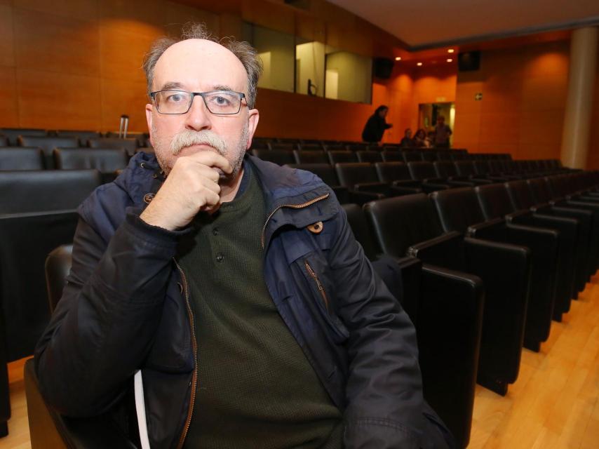 Carlos Taibo en una presentación en Ponferrada