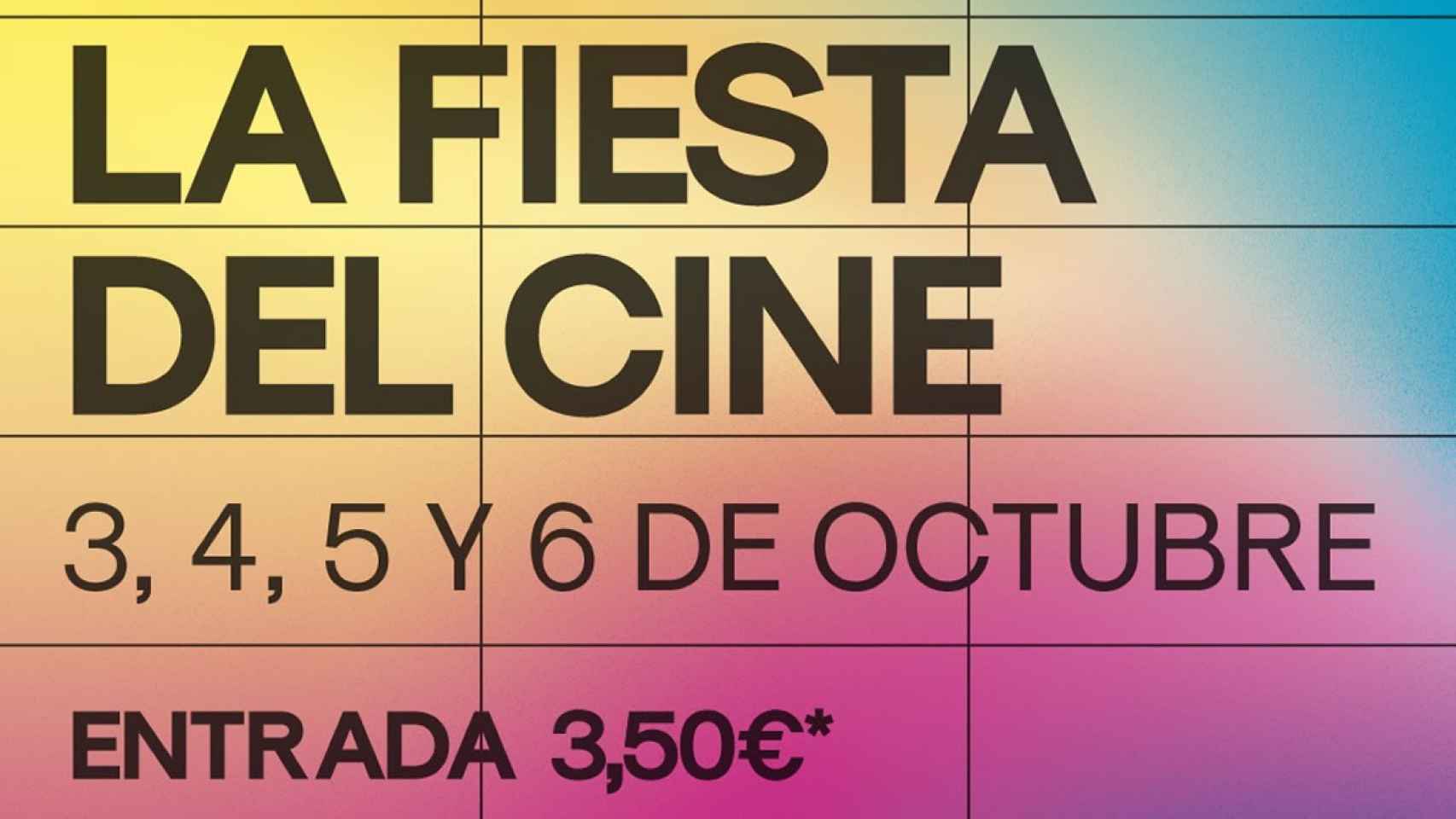 La Fiesta del Cine regresa en octubre de 2022.