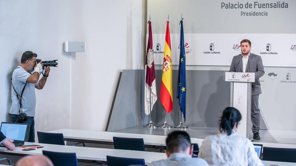 Nacho Hernando este lunes en rueda de prensa