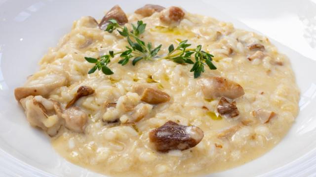 Receta de risotto de boletus.