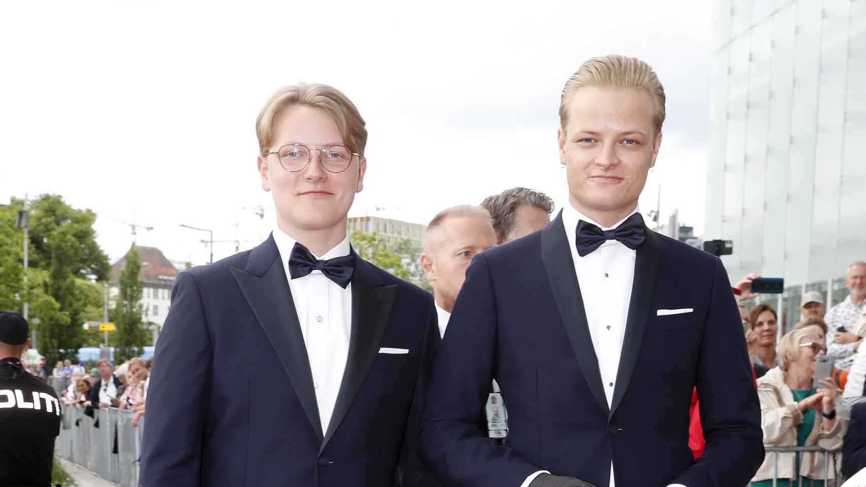 Sverre Magnus y Marius Borg en la celebración del 18 cumpleaños de su hermana la princesa Ingrid Alexandra.