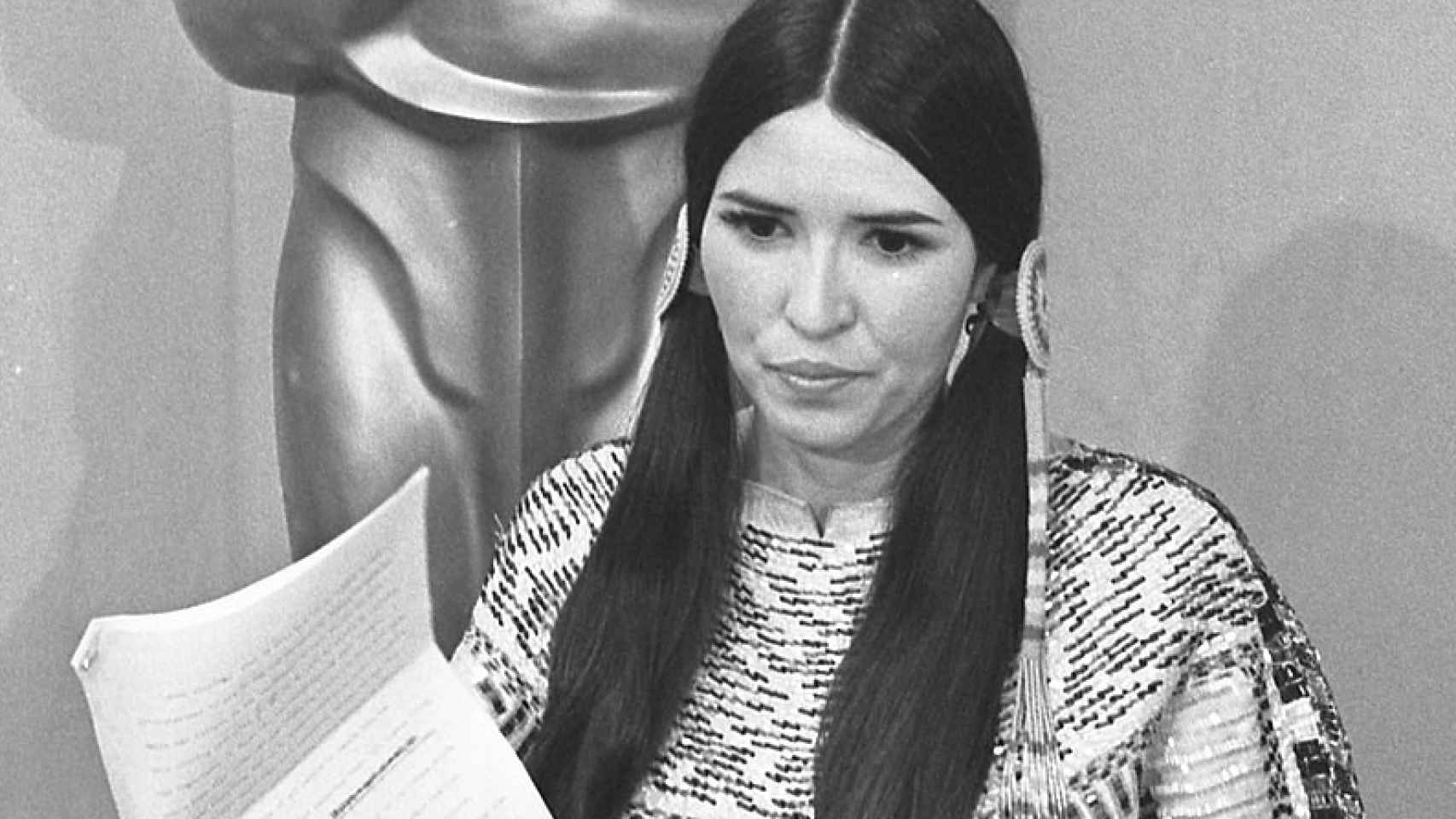 Sacheen Littlefeather en la gala de los Óscar de 1973