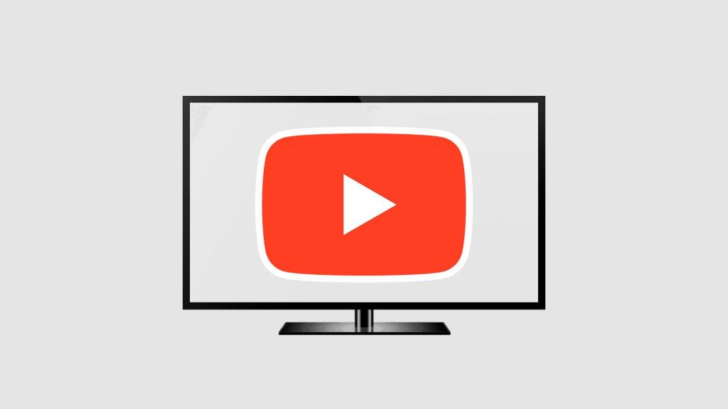 Fotomontaje con un televisor y con el logo de YouTube.