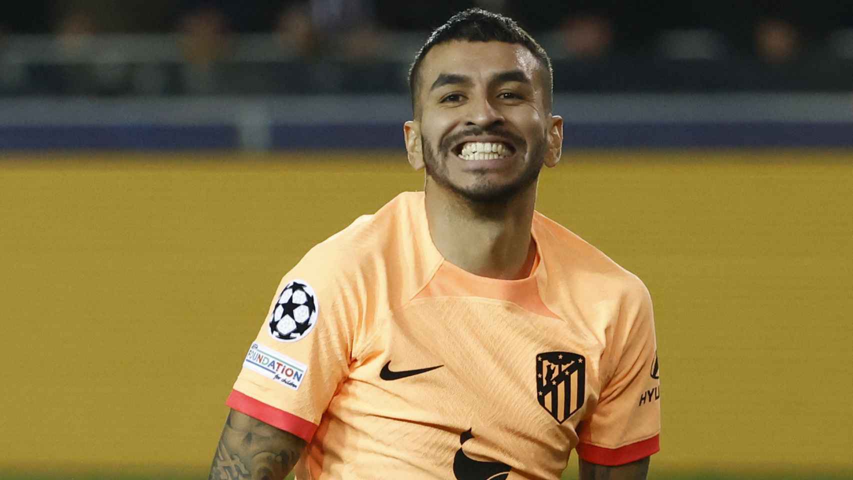 Ángel Correa, en un partido con la camiseta naranja del Atlético de Madrid 2022/2023