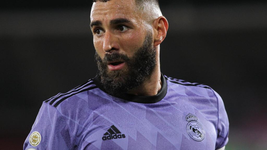 Karim Benzema, en un partido del Real Madrid de la temporada 2022/2023