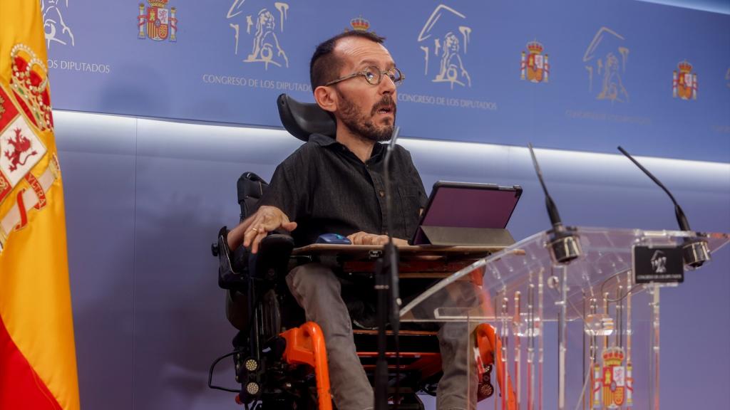 El portavoz de Unidas Podemos en el Congreso, Pablo Echenique.