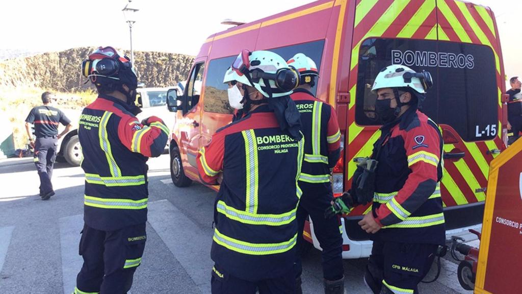 Imagen de archivo del efectivos del Consorcio Provincial de Bomberos de Málaga.