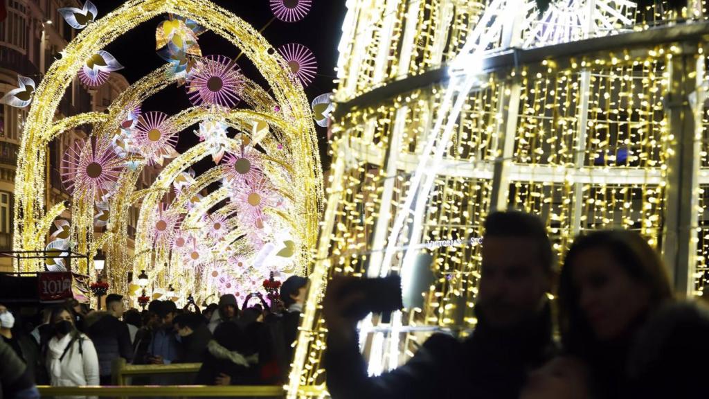 Encendido de Navidad en Málaga en una imagen de archivo.