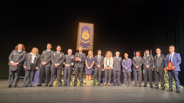 Imagen del acto de imposición de medallas celebrado esta mañana