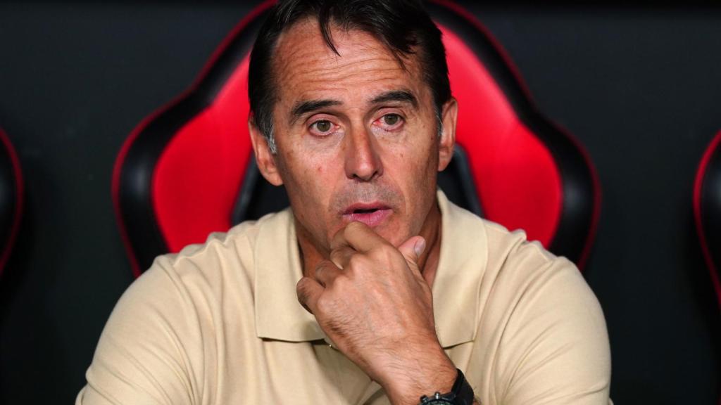 Julen Lopetegui durante un partido como entrenador del Sevilla